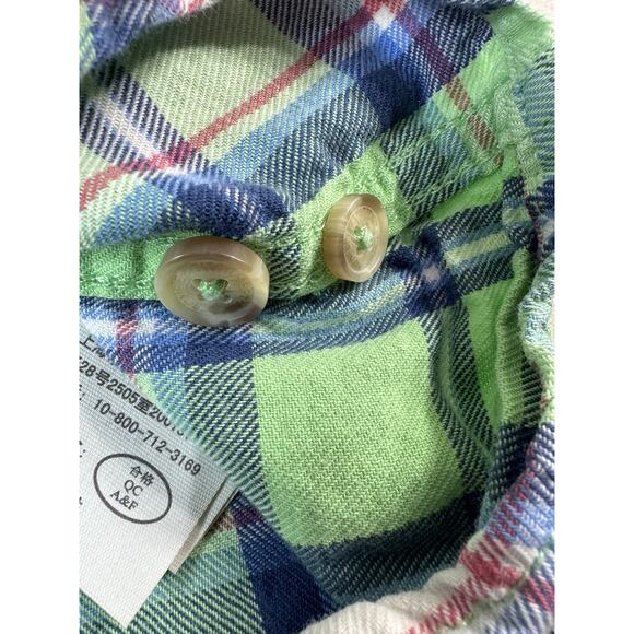 Abercrombie & Fitch Mens Muscle Fit Plaid Button Up Shirt Small Y2K Beachy - Picture 6 of 11